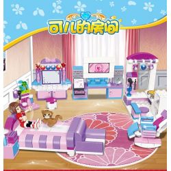 JIESTAR 20387 non  DONGFANG KE'ER PHÒNG CỦA bộ đồ chơi xếp lắp ráp ghép mô hình Girl Con Gái 336 khối