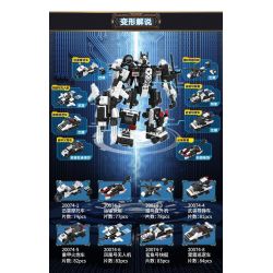 JIESTAR 20074 non  SWAT FLYING TIGERS MECHA GOD OF WAR 8 MÔ HÌNH bộ đồ chơi xếp lắp ráp ghép mô hình 642 khối