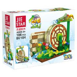 JIESTAR 86104 non  WORKSHOP SÁNG TẠO BÁNH XE NƯỚC bộ đồ chơi xếp lắp ráp ghép mô hình Creator 186 khối