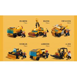 JIESTAR 51009 non  MÔ HÌNH DỰ ÁN GIẤC MƠ THÀNH PHỐ TOÀN CẦU 8 bộ đồ chơi xếp lắp ráp ghép mô hình City 658 khối