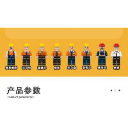 JIESTAR 51009 non  MÔ HÌNH DỰ ÁN GIẤC MƠ THÀNH PHỐ TOÀN CẦU 8 bộ đồ chơi xếp lắp ráp ghép mô hình City 658 khối