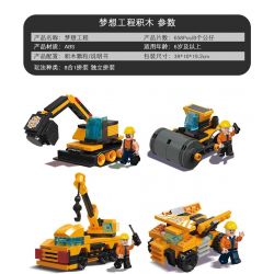 JIESTAR 51009 non  MÔ HÌNH DỰ ÁN GIẤC MƠ THÀNH PHỐ TOÀN CẦU 8 bộ đồ chơi xếp lắp ráp ghép mô hình City 658 khối