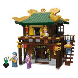 JIESTAR 89006 non  TRUNG QUỐC THỊNH VƯỢNG NHÀ TRỌ YUNLAI bộ đồ chơi xếp lắp ráp ghép mô hình Historical 729 khối