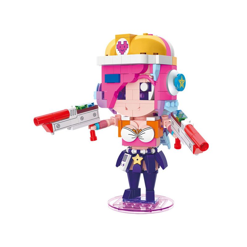 JIESTAR 87302-2 non  LIÊN MINH BIG HEAD NỮ THẦN TRÒ CHƠI ĐIỆN TỬ LADY DOOM bộ đồ chơi xếp lắp ráp ghép mô hình Movie & Game Phim Và Trò Chơi 279 khối