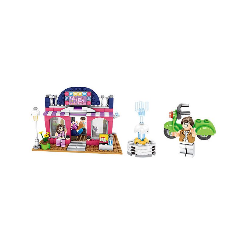 JIESTAR 20312 non  CỬA HÀNG HÌNH ẢNH LÀM TÓC bộ đồ chơi xếp lắp ráp ghép mô hình City Thành Phố