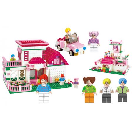 JIESTAR 20301 non  CÔ GÁI YAJU bộ đồ chơi xếp lắp ráp ghép mô hình Girl Con Gái