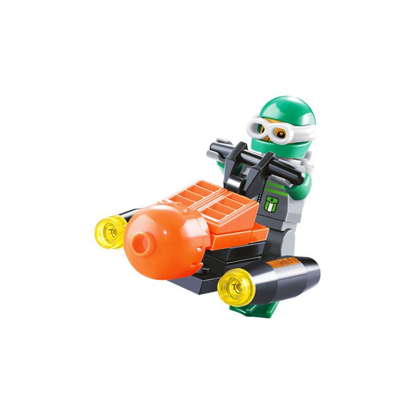 JIESTAR 24002 non  CUỘC PHIÊU LƯU DƯỚI ĐÁY BIỂN bộ đồ chơi xếp lắp ráp ghép mô hình City Thành Phố 29 khối