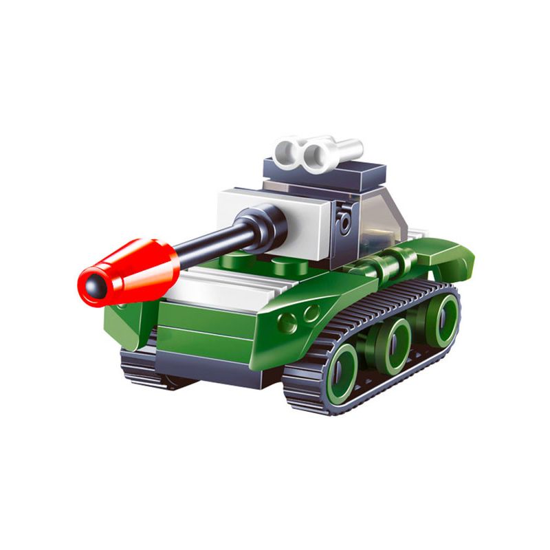 JIESTAR 23022 non  TẤN CÔNG XE TĂNG NHỎ bộ đồ chơi xếp lắp ráp ghép mô hình Military Army Quân Sự Bộ Đội 28 khối
