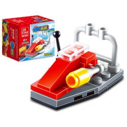 JIESTAR 22020 non  THUYỀN CỨU HỎA bộ đồ chơi xếp lắp ráp ghép mô hình City Thành Phố 23 khối