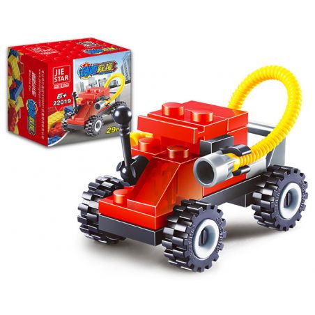 JIESTAR 22019 non  XE CỨU HỎA bộ đồ chơi xếp lắp ráp ghép mô hình City Thành Phố 29 khối