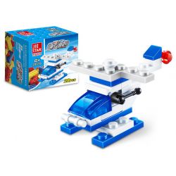 JIESTAR 20019 non  TRỰC THĂNG MINI CỦA CẢNH SÁT bộ đồ chơi xếp lắp ráp ghép mô hình City Thành Phố 38 khối