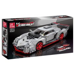 JIESTAR 92007 non  XE THỂ THAO LAMBORGHINI VENENO tỷ lệ 1:14 bộ đồ chơi xếp lắp ráp ghép mô hình Creator VENENE Sáng Tạo 1434 khối