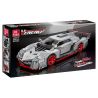JIESTAR 92007 non  XE THỂ THAO LAMBORGHINI VENENO tỷ lệ 1:14 bộ đồ chơi xếp lắp ráp ghép mô hình Creator VENENE Sáng Tạo 1434 khối