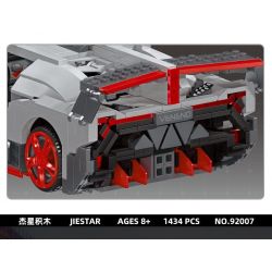 JIESTAR 92007 non  XE THỂ THAO LAMBORGHINI VENENO tỷ lệ 1:14 bộ đồ chơi xếp lắp ráp ghép mô hình Creator VENENE Sáng Tạo 1434 khối