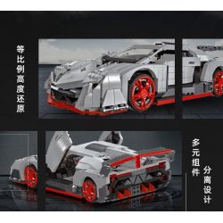 JIESTAR 92007 non  XE THỂ THAO LAMBORGHINI VENENO tỷ lệ 1:14 bộ đồ chơi xếp lắp ráp ghép mô hình Creator VENENE Sáng Tạo 1434 khối
