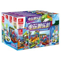 JIESTAR 87003 non  CÂU LẠC BỘ TRÒ CHƠI ĐIỆN TỬ 4 LOẠI bộ đồ chơi xếp lắp ráp ghép mô hình City Thành Phố 771 khối