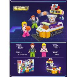 JIESTAR 87002 non  CÂU LẠC BỘ TRÒ CHƠI ĐIỆN TỬ 4 LOẠI bộ đồ chơi xếp lắp ráp ghép mô hình City Thành Phố 764 khối