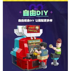 JIESTAR 87001 non  CÂU LẠC BỘ TRÒ CHƠI ĐIỆN TỬ 4 LOẠI bộ đồ chơi xếp lắp ráp ghép mô hình City Thành Phố 777 khối