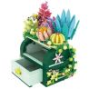 ZHEGAO 663004 non  RƯƠNG KHO BÁU MỌNG NƯỚC bộ đồ chơi xếp lắp ráp ghép mô hình Creator SUCCULENT BOX Sáng Tạo 867 khối