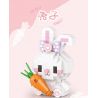 LOZ 8610 non  CON THỎ bộ đồ chơi xếp lắp ráp ghép mô hình RABBIT 170 khối
