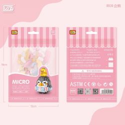 LOZ 8609 non  CHIM CÁNH CỤT bộ đồ chơi xếp lắp ráp ghép mô hình PENGUIN 170 khối