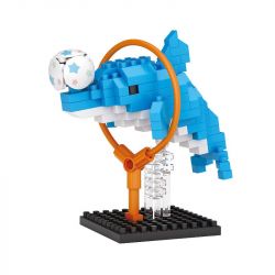 LOZ 8607 non  CÁ HEO bộ đồ chơi xếp lắp ráp ghép mô hình DOLPHIN 150 khối