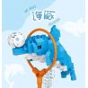 LOZ 8607 non  CÁ HEO bộ đồ chơi xếp lắp ráp ghép mô hình DOLPHIN 150 khối