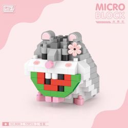 LOZ 8606 non  CHUỘT ĐỒNG bộ đồ chơi xếp lắp ráp ghép mô hình HAMSTER 170 khối