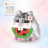 LOZ 8606 non  CHUỘT ĐỒNG bộ đồ chơi xếp lắp ráp ghép mô hình HAMSTER 170 khối
