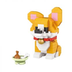 LOZ 8605 non  CORGI bộ đồ chơi xếp lắp ráp ghép mô hình 160 khối