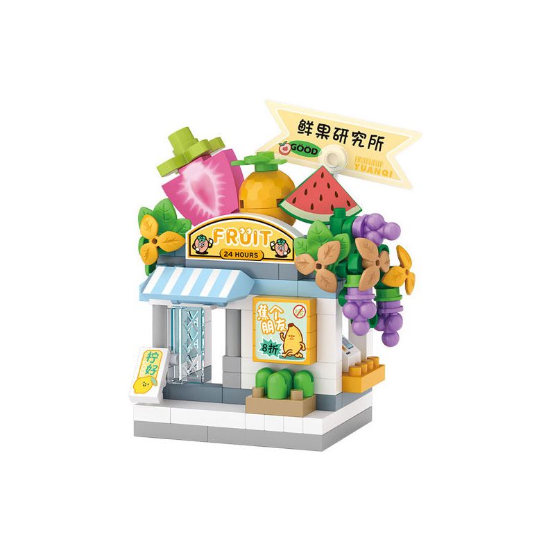 LOZ 8603 non  CỬA HÀNG TRÁI CÂY TƯƠI bộ đồ chơi xếp lắp ráp ghép mô hình FRESH FRUIT SHOP