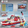 QMAN ENLIGHTEN KEEPPLEY 12028 non  TIÊN PHONG CỦA NGỌN LỬA THUYỀN CHỮA CHÁY CỨU HỘ VEN BIỂN bộ đồ chơi xếp lắp ráp ghép mô hình City Thành Phố