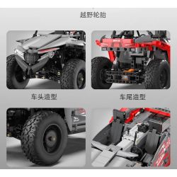 CADA DOUBLEE C62006 62006 non  XE ĐỊA HÌNH WILDCAT tỷ lệ 1:12 bộ đồ chơi xếp lắp ráp ghép mô hình  WILDCAT XX Kỹ Thuật Công Nghệ Cao Mô Hình Phương Tiện 686 khối