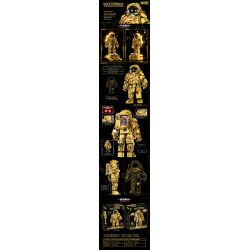 ZHEGAO GZ6256 6256 non  PHIÊN BẢN SƯU TẬP VÀNG TỐI THƯỢNG CỦA HÀNH GIA VŨ TRỤ CYBORG bộ đồ chơi xếp lắp ráp ghép mô hình 990 khối