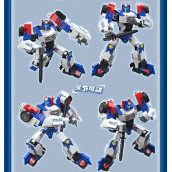 ZHEGAO KB2006 2006 non  THẦN XE CABO THÁM TỬ VƯƠNG PHÚC LONG bộ đồ chơi xếp lắp ráp ghép mô hình Movie & Game HELLO CARBOT FRON POLICE Phim Và Trò Chơi 431 khối