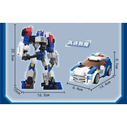 ZHEGAO KB2006 2006 non  THẦN XE CABO THÁM TỬ VƯƠNG PHÚC LONG bộ đồ chơi xếp lắp ráp ghép mô hình Movie & Game HELLO CARBOT FRON POLICE Phim Và Trò Chơi 431 khối