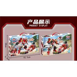ZHEGAO KB2005 2005 non  THẦN XE KABAO LÁI VUA LỬA bộ đồ chơi xếp lắp ráp ghép mô hình Movie & Game HELLO CARBOT ACE RESCUE Phim Và Trò Chơi 452 khối