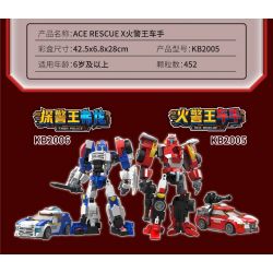 ZHEGAO KB2005 2005 non  THẦN XE KABAO LÁI VUA LỬA bộ đồ chơi xếp lắp ráp ghép mô hình Movie & Game HELLO CARBOT ACE RESCUE Phim Và Trò Chơi 452 khối