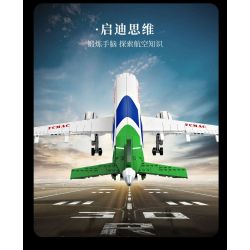 FORANGE FC6008 6008 non  MÁY BAY CHỞ KHÁCH NỘI ĐỊA bộ đồ chơi xếp lắp ráp ghép mô hình Creator AIRPLANE Sáng Tạo 1601 khối