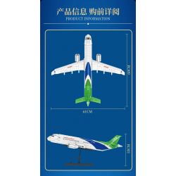 FORANGE FC6008 6008 non  MÁY BAY CHỞ KHÁCH NỘI ĐỊA bộ đồ chơi xếp lắp ráp ghép mô hình Creator AIRPLANE Sáng Tạo 1601 khối