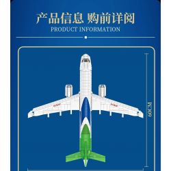 FORANGE FC6008 6008 non  MÁY BAY CHỞ KHÁCH NỘI ĐỊA bộ đồ chơi xếp lắp ráp ghép mô hình Creator AIRPLANE Sáng Tạo 1601 khối