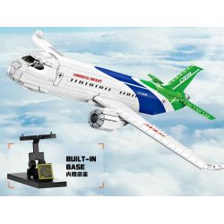 FORANGE FC6008 6008 non  MÁY BAY CHỞ KHÁCH NỘI ĐỊA bộ đồ chơi xếp lắp ráp ghép mô hình Creator AIRPLANE Sáng Tạo 1601 khối