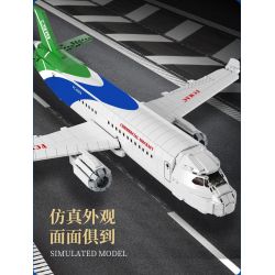 FORANGE FC6008 6008 non  MÁY BAY CHỞ KHÁCH NỘI ĐỊA bộ đồ chơi xếp lắp ráp ghép mô hình Creator AIRPLANE Sáng Tạo 1601 khối