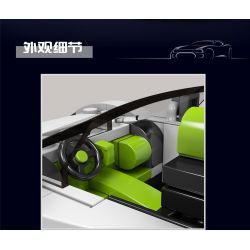 MouldKing 27044 Mould King 27044 non  XE THỂ THAO PORSCHE 918 bộ đồ chơi xếp lắp ráp ghép mô hình Speed Champions Racing Cars Đua Xe Công Thức 338 khối