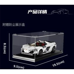MouldKing 27043 Mould King 27043 non  XE THỂ THAO MCLAREN 650S bộ đồ chơi xếp lắp ráp ghép mô hình Speed Champions Racing Cars Đua Xe Công Thức 352 khối