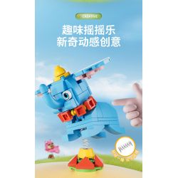 FORANGE FC8286 8286 non  MÁY LẮC THÚ 6 LOẠI LINH DƯƠNG ĐẦU BÒ GẤU HỒNG VOI LẠC ĐÀ VẸT MÀO DIỀU HÂU bộ đồ chơi xếp lắp ráp ghép mô hình Creator POCKET BLOCK Sáng Tạo 633 khối