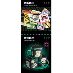 WEILE CHUANGXIANG 6009 non  MÁY TÍNH CỔ ĐIỂN THỎ ROGUE bộ đồ chơi xếp lắp ráp ghép mô hình MASHIMARO 1608 khối