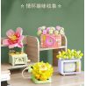 SEMBO 611071 non  CÁC LOÀI MỌNG NƯỚC DỄ THƯƠNG VÀ THÚ VỊ HOA HỒNG ĐỂ LẠI TIẾNG NÓI THIẾT BỊ GIA DỤNG KIỂU CỔ ĐIỂN bộ đồ chơi xếp lắp ráp ghép mô hình Creator Sáng Tạo 151 khối