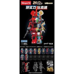 WANGAO 188010 non  GẤU CƠ ZAKU 400% bộ đồ chơi xếp lắp ráp ghép mô hình BEAR ROBOT