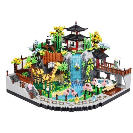 UNITED IMAGINE 822 non  SỞ THÚ CÔNG VIÊN TỔNG HỢP bộ đồ chơi xếp lắp ráp ghép mô hình Creator Sáng Tạo 5000 khối